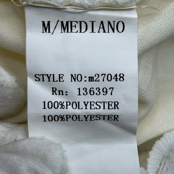 Maniju Dress Women Med Ivory Crochet Knee Length Floral Formal Event Wedding - Picture 8 of 9